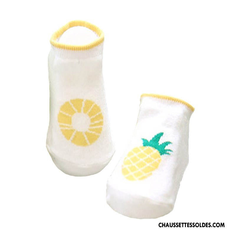 Chaussettes Courtes Garçon 100% Coton Charmant Fruit Bébé Dessin Animé Enfant Rose
