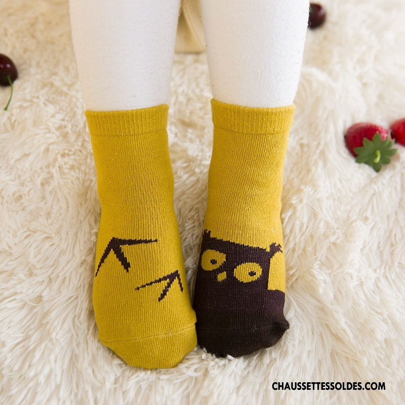 Chaussettes Courtes Garçon 100% Coton Charmant Fruit Bébé Dessin Animé Enfant Rose