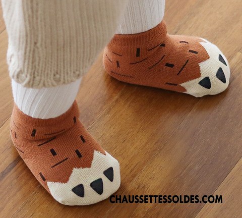 Chaussettes Courtes Garçon 100% Coton Femme Enfant Thermiques Homme Terry Marron / Brun