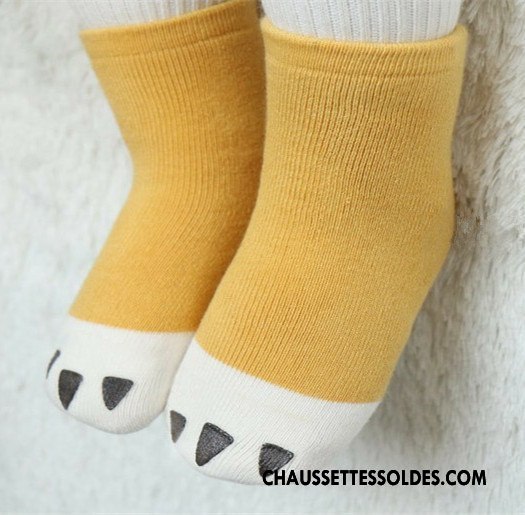 Chaussettes Courtes Garçon 100% Coton Femme Enfant Thermiques Homme Terry Marron / Brun