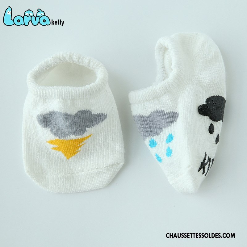 Chaussettes Courtes Garçon Animal Bébé Printemps Antidérapant 100% Coton Enfant