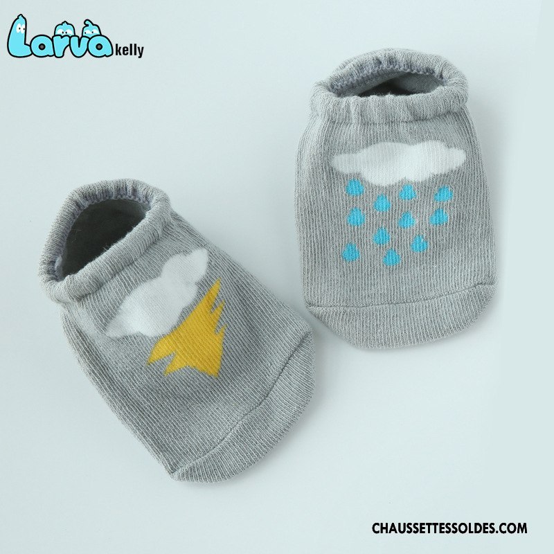 Chaussettes Courtes Garçon Animal Bébé Printemps Antidérapant 100% Coton Enfant