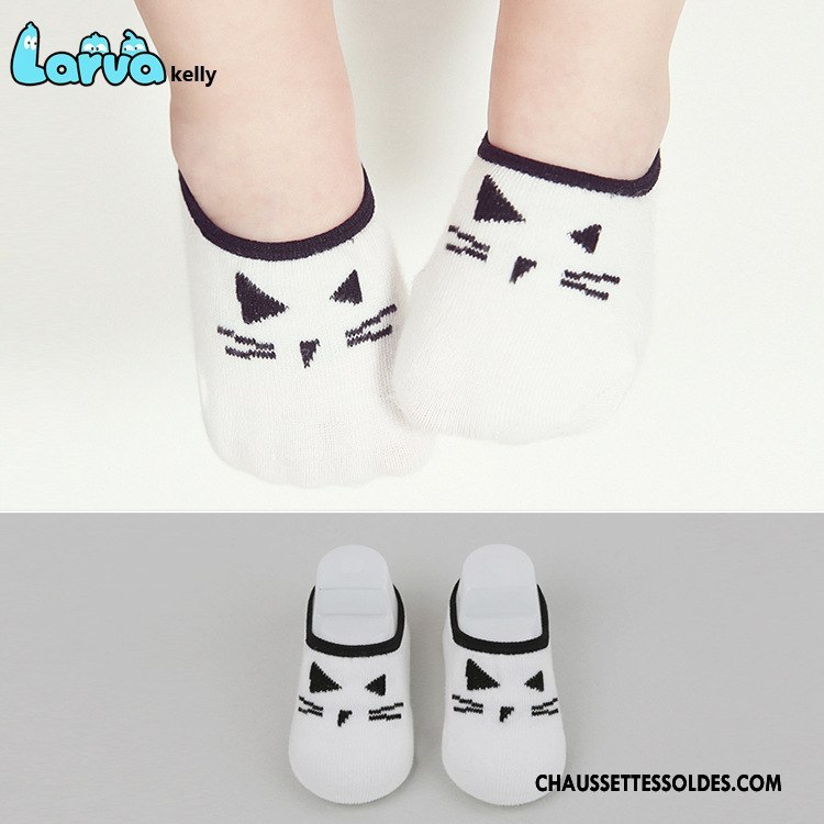 Chaussettes Courtes Garçon Animal Bébé Printemps Antidérapant 100% Coton Enfant