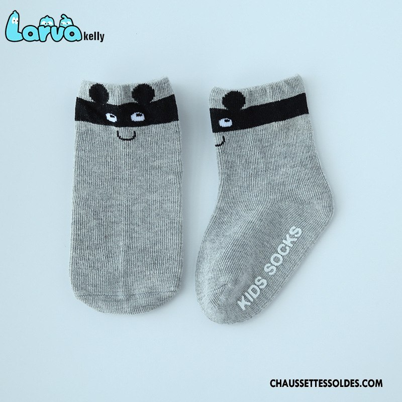 Chaussettes Courtes Garçon Animal Bébé Printemps Antidérapant 100% Coton Enfant