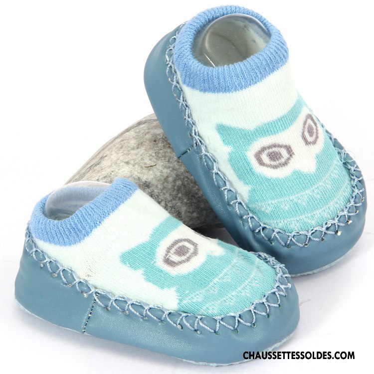 Chaussettes Courtes Garçon Antidérapant Le Nouveau Été Chaussette Basse Coupée Enfant Cuir Bleu Marin