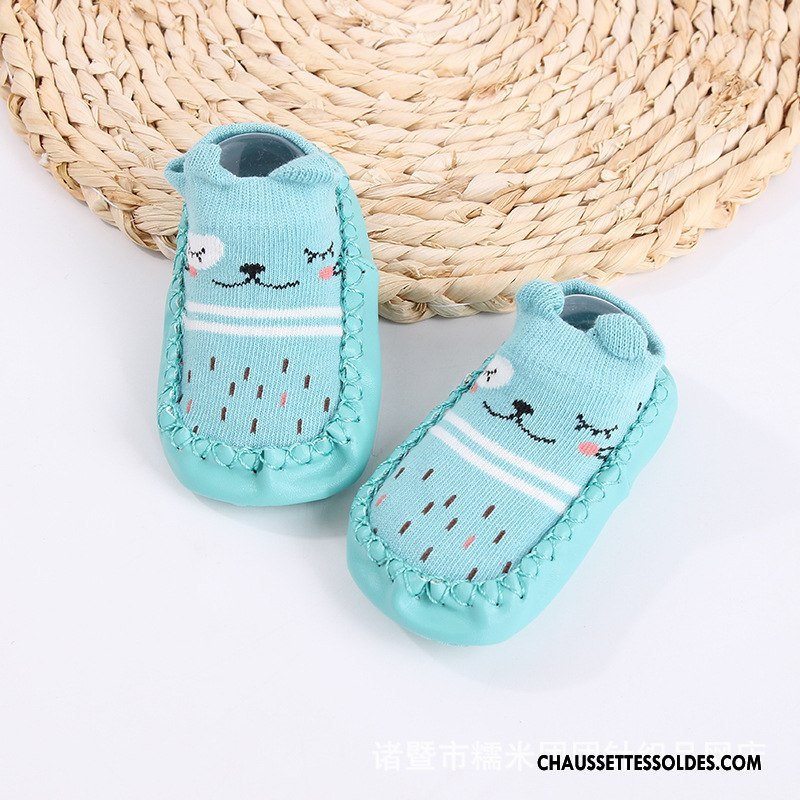 Chaussettes Courtes Garçon Antidérapant Le Nouveau Été Chaussette Basse Coupée Enfant Cuir Bleu Marin