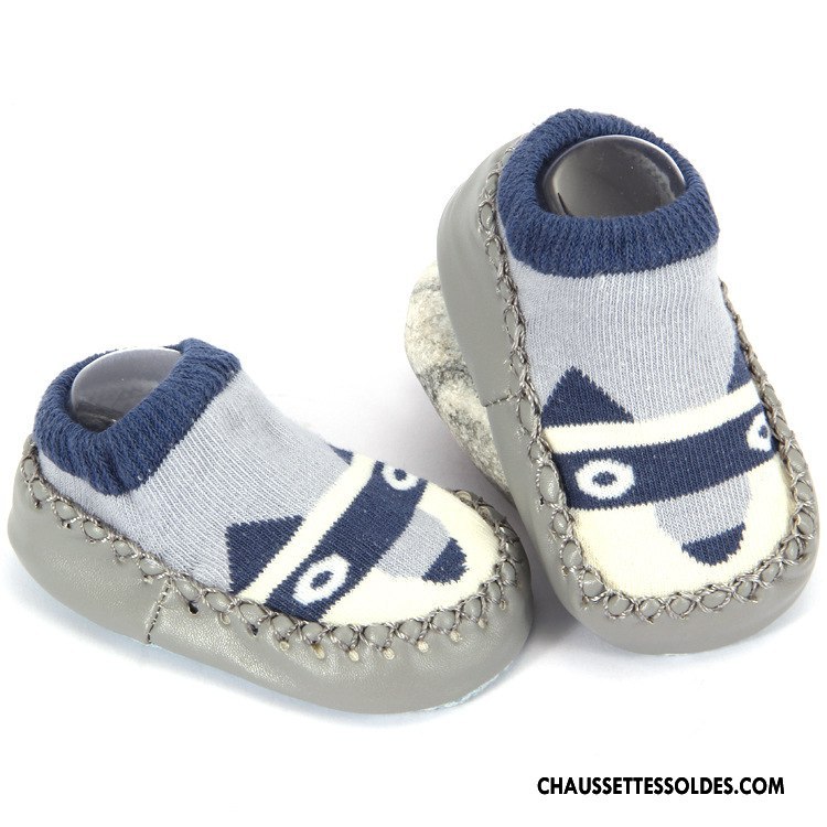 Chaussettes Courtes Garçon Antidérapant Le Nouveau Été Chaussette Basse Coupée Enfant Cuir Bleu Marin