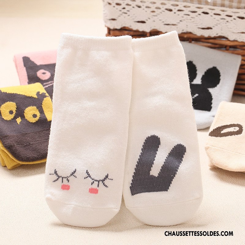 Chaussettes Courtes Garçon Asymétrie Le Nouveau Bébé Enfant Printemps Coton Bio Jaune