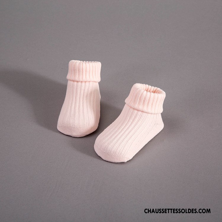 Chaussettes Courtes Garçon Beige Antidérapant Le Nouveau Milieu Bébé Plaine Blanc