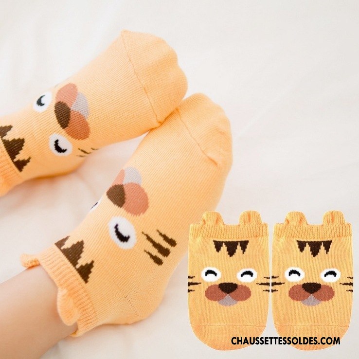 Chaussettes Courtes Garçon Bébé Dessin Animé Chaussette Courte Coton Bio Antidérapant Chaussette Basse Coupée Gris