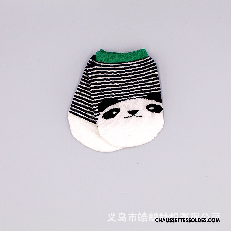 Chaussettes Courtes Garçon Bébé Dessin Animé Chaussette Courte Coton Bio Antidérapant Chaussette Basse Coupée Gris
