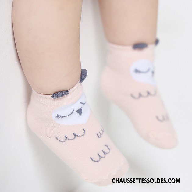 Chaussettes Courtes Garçon Bébé Enfant Petit Antidérapant Dimensionnel Chaussettes En Coton Blanc