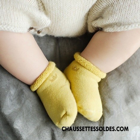 Chaussettes Courtes Garçon Bébé Terry Chaussette Courte Beige Renforcé Dimensionnel Blanc