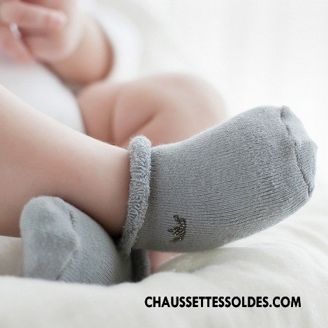 Chaussettes Courtes Garçon Bébé Terry Chaussette Courte Beige Renforcé Dimensionnel Blanc