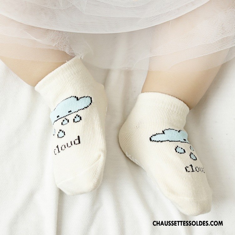 Chaussettes Courtes Garçon Chaussette Basse Coupée Souriant Enfant 100% Coton Bouche Libre Dessin Animé Bleu