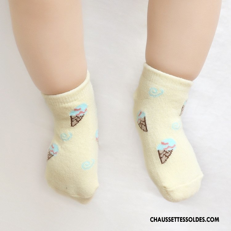 Chaussettes Courtes Garçon Chaussette Basse Coupée Souriant Enfant 100% Coton Bouche Libre Dessin Animé Bleu