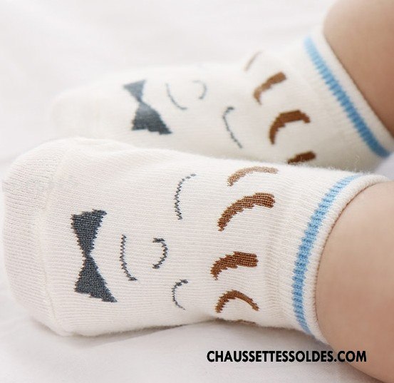 Chaussettes Courtes Garçon Chaussette Basse Coupée Souriant Le Nouveau Été Dessin Animé Personnage Blanc