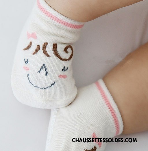 Chaussettes Courtes Garçon Chaussette Basse Coupée Souriant Le Nouveau Été Dessin Animé Personnage Blanc