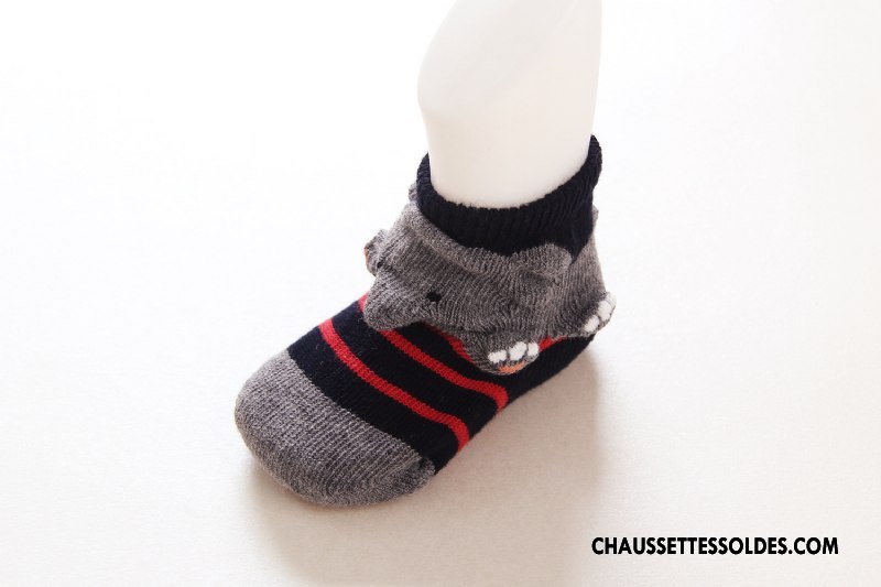 Chaussettes Courtes Garçon Chaussettes En Coton Enfant Bébé Dessin Animé Légère Été Marron / Brun