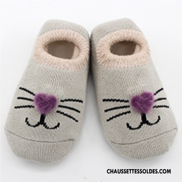 Chaussettes Courtes Garçon Coton Bio Antidérapant Enfant Chaussette Basse Coupée Bébé L'automne Marron / Brun