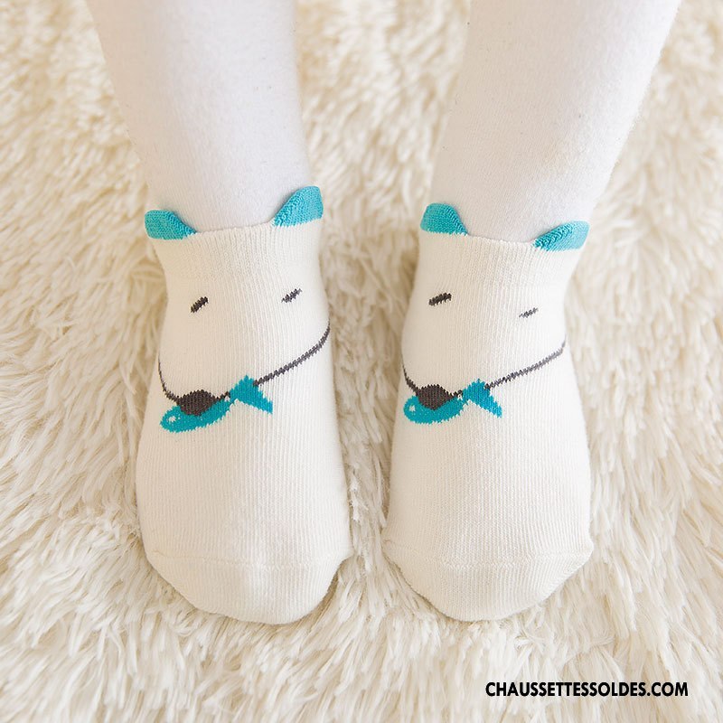 Chaussettes Courtes Garçon Coton Bio Légère Le Nouveau Bébé 100% Coton Antidérapant Gris