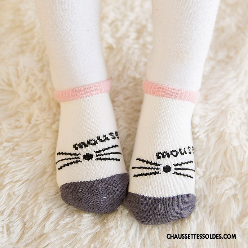 Chaussettes Courtes Garçon Coton Bio Légère Le Nouveau Bébé 100% Coton Antidérapant Gris