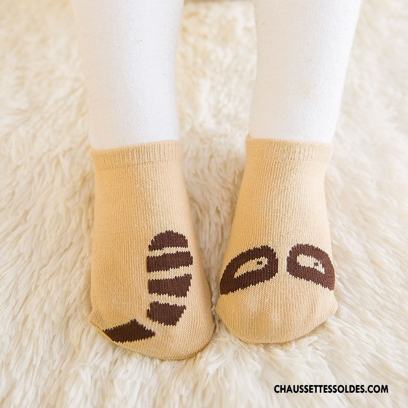 Chaussettes Courtes Garçon Coton Bio Légère Le Nouveau Bébé 100% Coton Antidérapant Gris