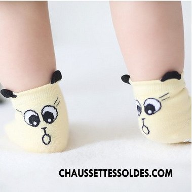 Chaussettes Courtes Garçon Dessin Animé Asymétrie Bébé Chaussette Courte Coton Bio L'automne Gris