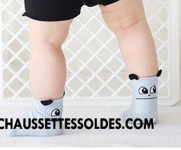Chaussettes Courtes Garçon Dessin Animé Asymétrie Bébé Chaussette Courte Coton Bio L'automne Gris