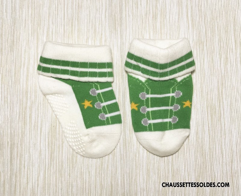 Chaussettes Courtes Garçon Dessin Animé Enfant Coton Bio Antidérapant Le Nouveau Bébé Gris