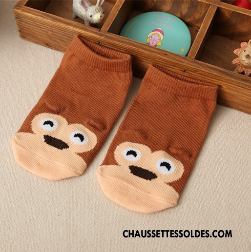 Chaussettes Courtes Garçon Enfant 100% Coton Chaussette Basse Coupée Coton Bio Bébé Jaune