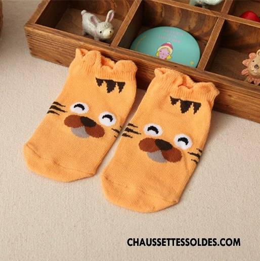 Chaussettes Courtes Garçon Enfant 100% Coton Chaussette Basse Coupée Coton Bio Bébé Jaune