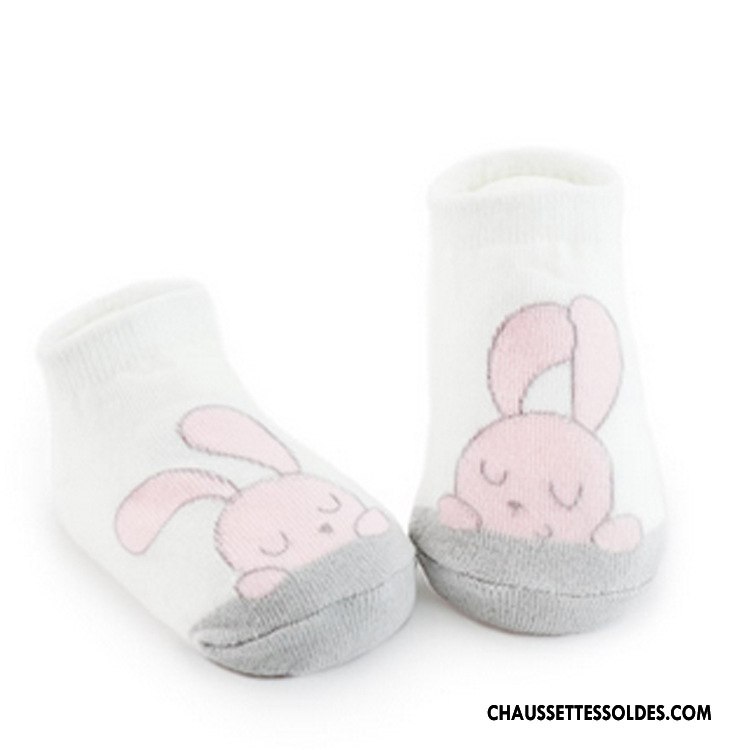 Chaussettes Courtes Garçon Enfant Animal Printemps Antidérapant 100% Coton Ultra-court Jaune