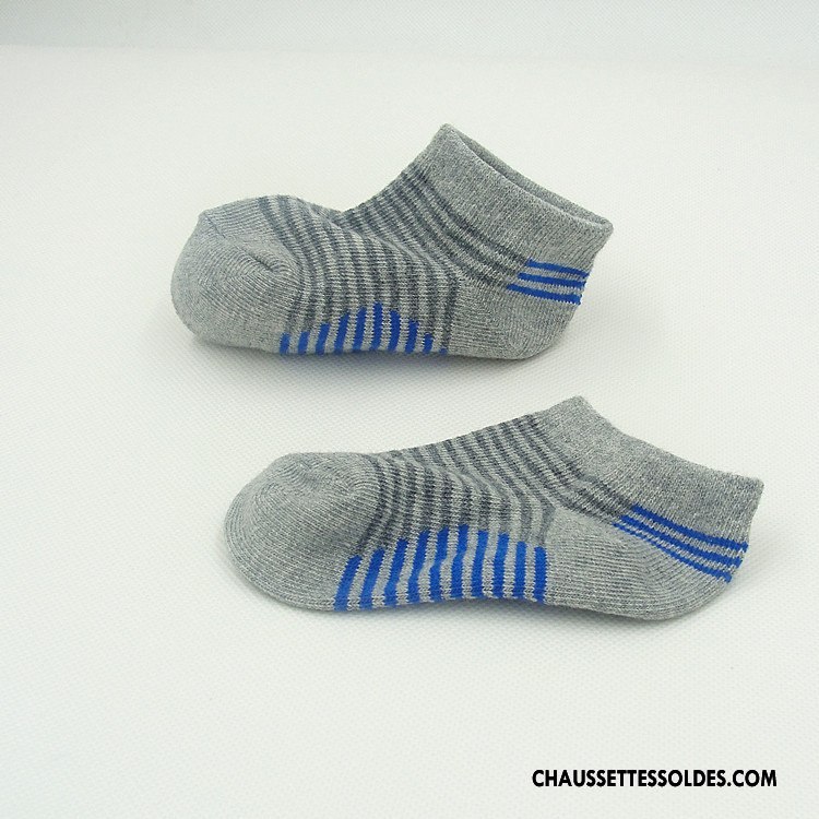 Chaussettes Courtes Garçon Enfant Mouvement Respirant Casual Fleurs Homme Gris Clair