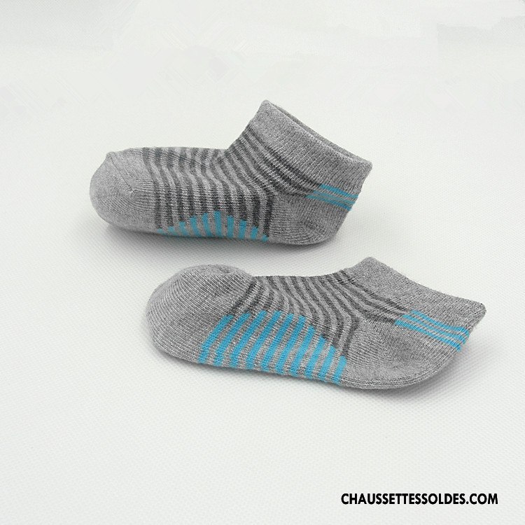 Chaussettes Courtes Garçon Enfant Mouvement Respirant Casual Fleurs Homme Gris Clair