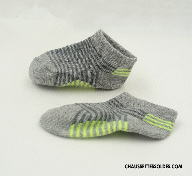 Chaussettes Courtes Garçon Enfant Mouvement Respirant Casual Fleurs Homme Gris Clair