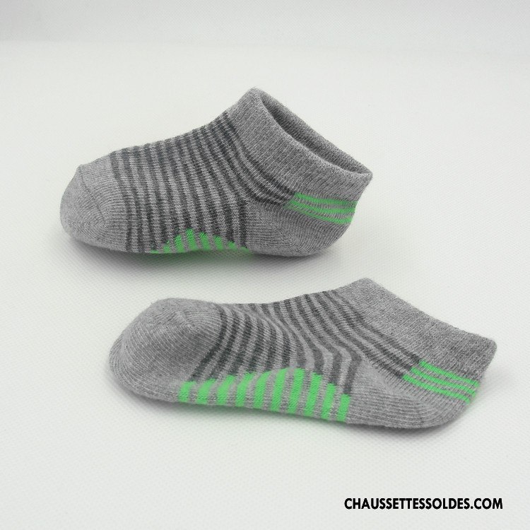 Chaussettes Courtes Garçon Enfant Mouvement Respirant Casual Fleurs Homme Gris Clair