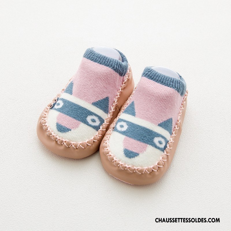 Chaussettes Courtes Garçon Enfant Printemps Bébé Créatif Antidérapant Dessin Animé Bleu