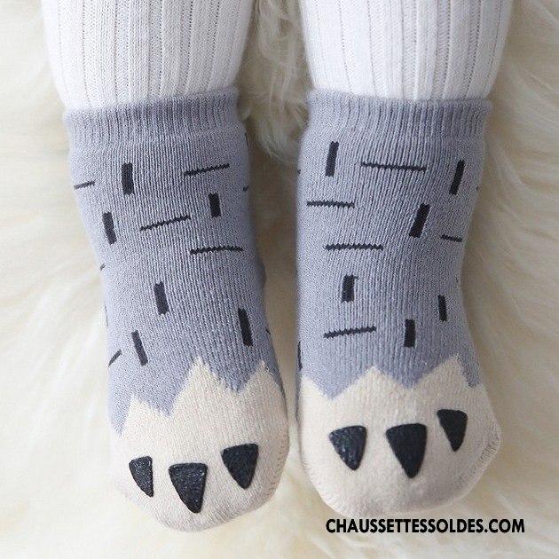 Chaussettes Courtes Garçon Hiver Bébé Coton Bio Le Nouveau L'automne Terry Jaune
