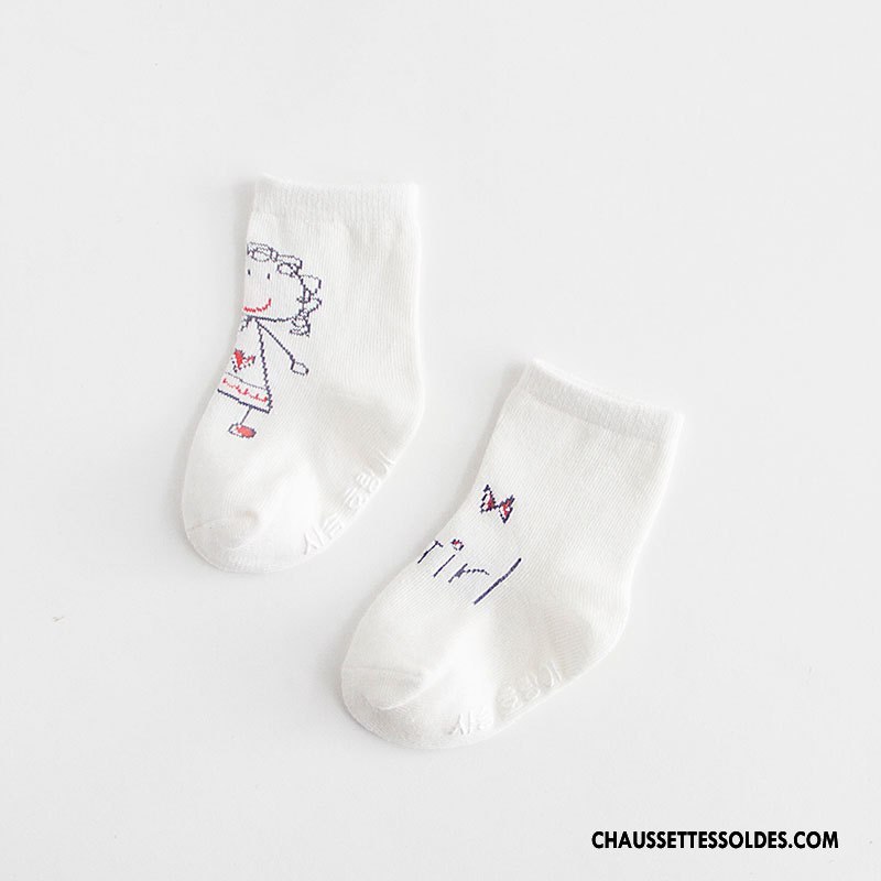 Chaussettes Courtes Garçon Milieu Dessin Animé Homme Printemps Bébé Enfant Bleu