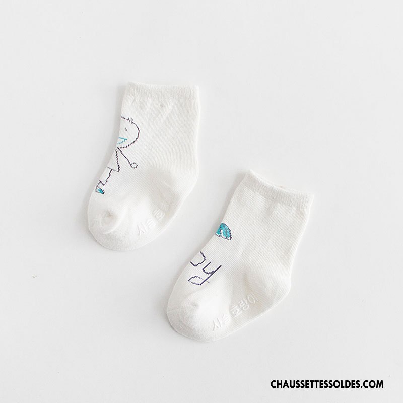 Chaussettes Courtes Garçon Milieu Dessin Animé Homme Printemps Bébé Enfant Bleu