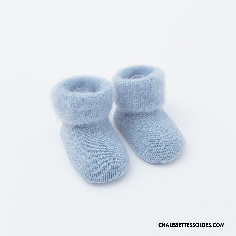 Chaussettes Courtes Garçon Plus De Velours Coton Bio Renforcé Hiver Nouveau L'automne Jaune