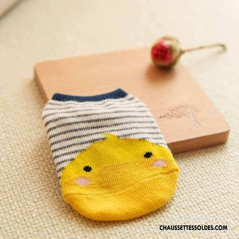 Chaussettes Courtes Garçon Printemps 100% Coton Enfant Antidérapant Le Nouveau Coton Bio Bleu Marin