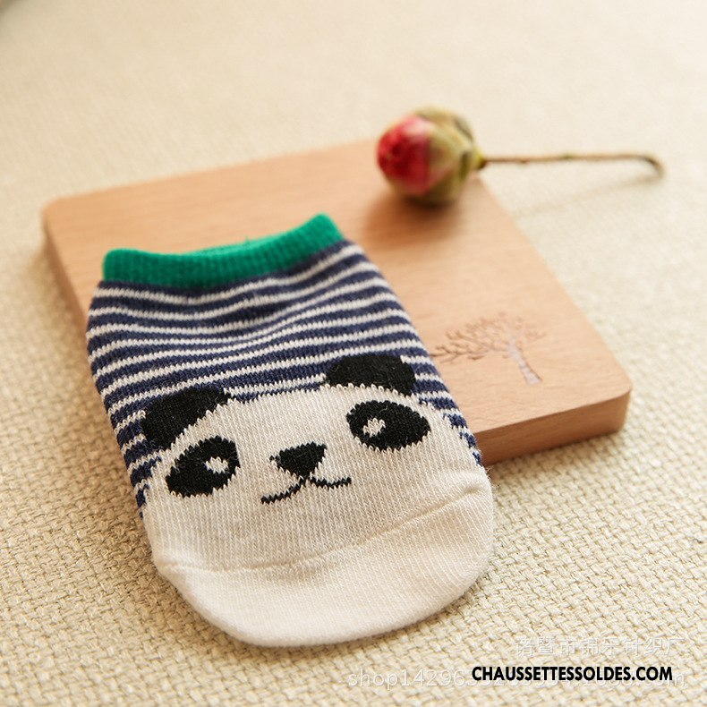 Chaussettes Courtes Garçon Printemps 100% Coton Enfant Antidérapant Le Nouveau Coton Bio Bleu Marin