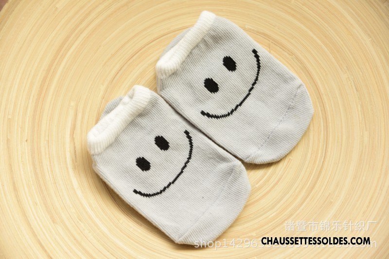Chaussettes Courtes Garçon Printemps 100% Coton Enfant Antidérapant Le Nouveau Coton Bio Bleu Marin
