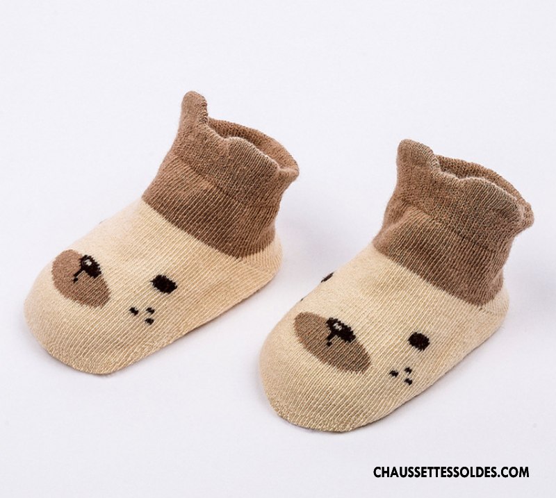 Chaussettes Courtes Garçon Printemps 100% Coton Été Matelassé Animal Dessin Animé Bleu