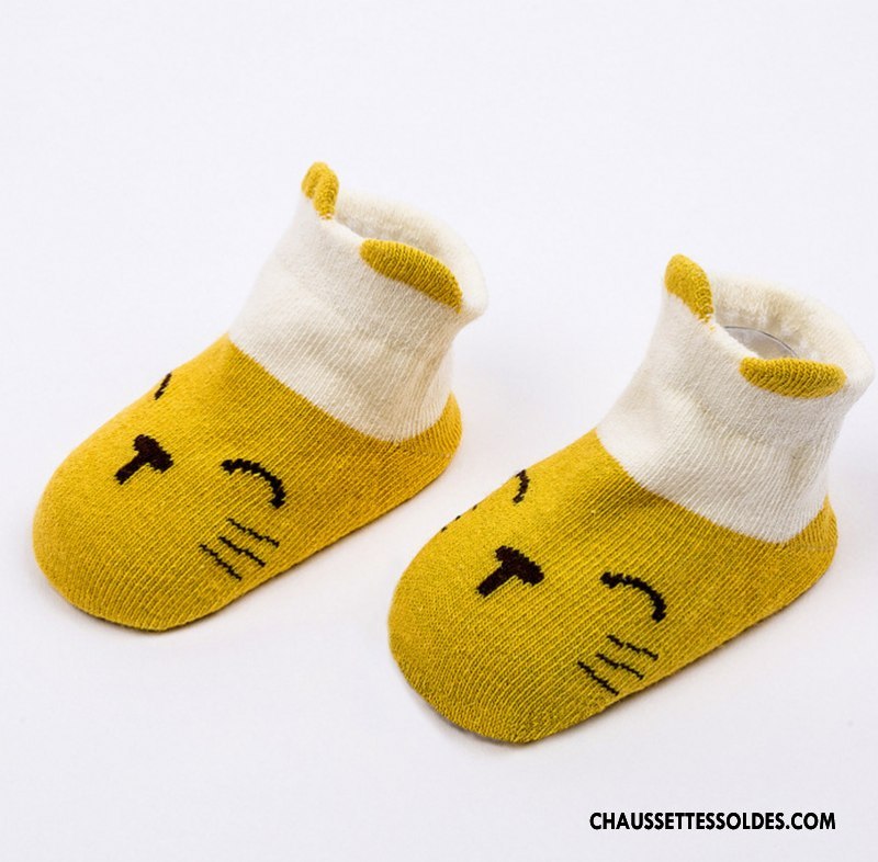 Chaussettes Courtes Garçon Printemps 100% Coton Été Matelassé Animal Dessin Animé Bleu