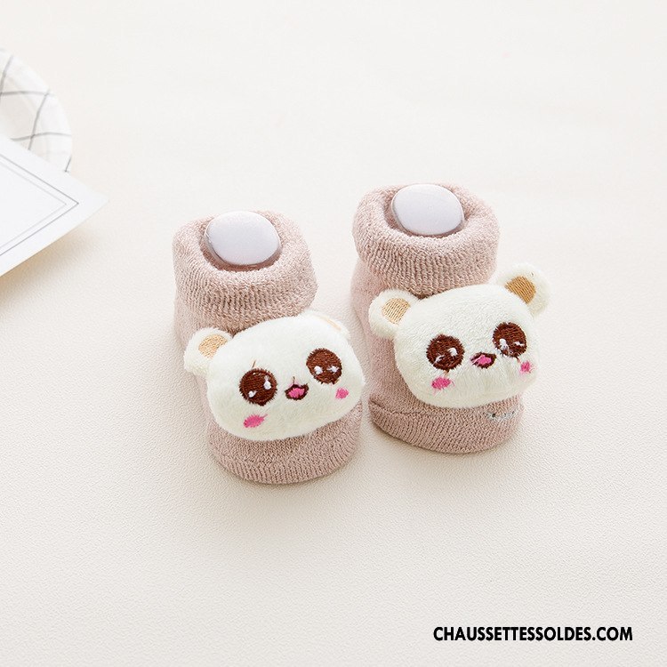 Chaussettes Courtes Garçon Renforcé Le Nouveau Bébé Terry Dessin Animé Thermiques Vert