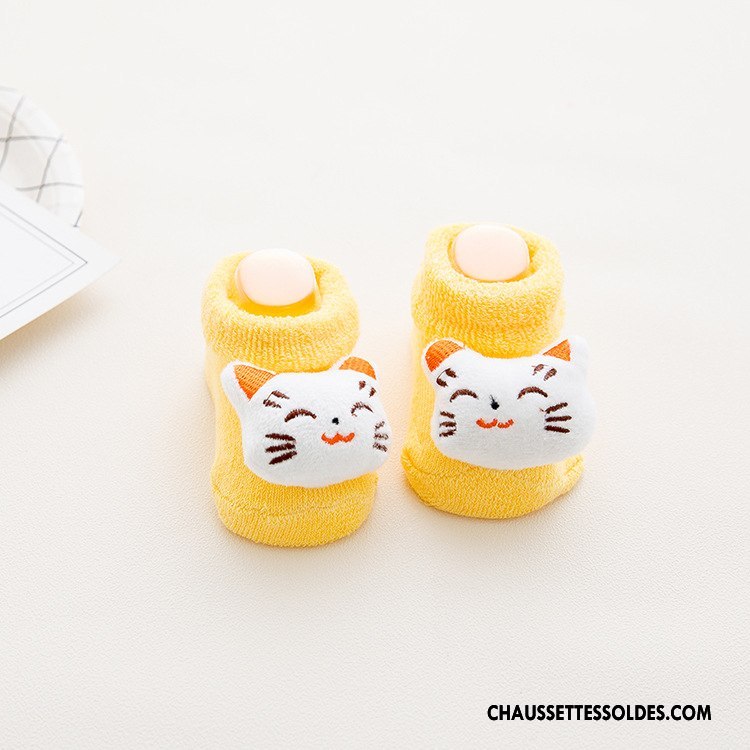 Chaussettes Courtes Garçon Renforcé Le Nouveau Bébé Terry Dessin Animé Thermiques Vert