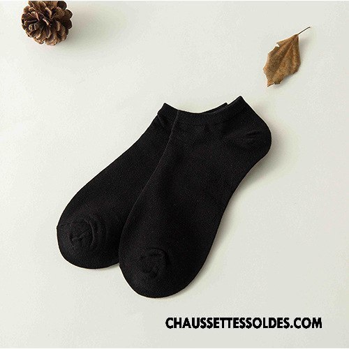 Chaussettes Courtes Homme 100% Coton Casual Milieu Respirant Chaussette Basse Coupée Pure Gris Clair